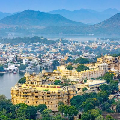 Aerial,View,Of,City,Palace.,Udaipur,,Rajasthan,,India